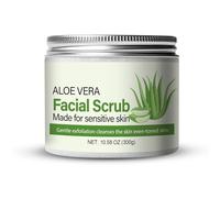 Pastèque/aloe vera/arbre à thé/gommage facial au curcuma, exfoliation douce nettoie la peau même ton, un gommage pour le visage exfoliant naturel pour le nettoyage en profondeur (Aloe Vera)