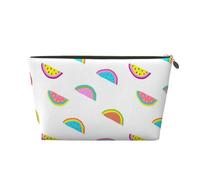 Pastèque colorée drôle, Trousse de Maquillage Trousse à cosmétiques Trousse de Toilette de Voyage Portable Pochette de Toilette