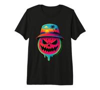 Pastèque effrayante Fruits tropicaux été Halloween Summerween T-Shirt Haut de Gamme