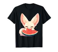 Pastèque Fennec Fox Artwork Dessin Pastèque Amoureux de pastèque T-Shirt