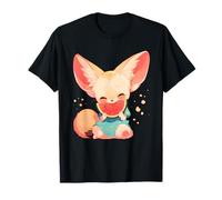 Pastèque Fennec Fox Illustration colorée Amoureux de pastèque T-Shirt