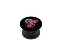 Pastèque Lune Espace Drôle Art Surréaliste PopSockets PopGrip Adhésif