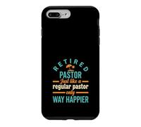 Pasteur à la Retraite comme Un Pasteur régulier Seulement Plus Heureux Coque pour iPhone 7 Plus/8 Plus
