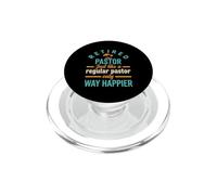Pasteur à la Retraite comme Un Pasteur régulier Seulement Plus Heureux PopSockets PopGrip pour MagSafe