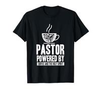 Pasteur Leader de l'église alimenté par Le café et Le Saint-Esprit T-Shirt