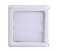 Pastic Air Vent, 1PC Plastic Air Outlet Grille Cover 3 Flaps Wall Duct Ventilation Grill With Net New for Duct Opening(15 * 15cm)