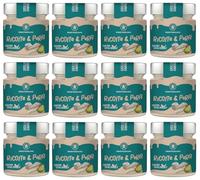 Pasticeria Lot de 12 pots de crème Spalmabile Ricotta e Pera Pasticeria - Crème à tartiner artisanale au goût fromage ricotta et poire - 200 g