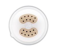 Pastidea - Chaîne en bronze et POM Spaghetti 2,5 mm compatible avec Philips Pasta Maker Avance et Série 7000