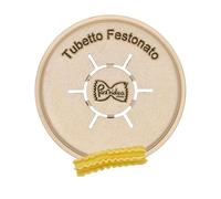 Pastidea Matrice en bronze Tubetto Festonato compatible avec Kenwood Pasta Fresca ou avec adaptateur dans la machine à pâtes Avance/série 7000 et autres machines à pâtes