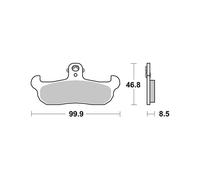 PASTIGLIE BREMBO GENUINE 07BB0907