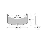 PASTIGLIE BREMBO GENUINE 07HO1708