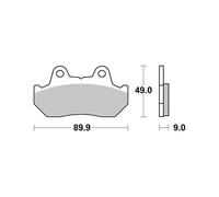 PASTIGLIE BREMBO GENUINE 07HO1807