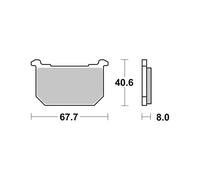 PASTIGLIE BREMBO GENUINE 07KA0506