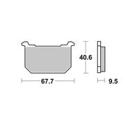 PASTIGLIE BREMBO GENUINE 07KA0608