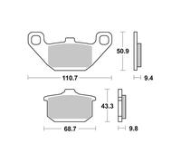 PASTIGLIE BREMBO GENUINE 07KA0808