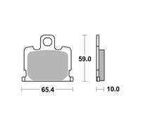 PASTIGLIE BREMBO GENUINE 07YA0809