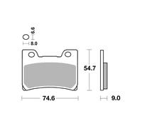 PASTIGLIE BREMBO GENUINE 07YA2609