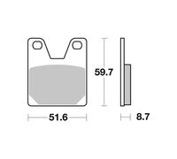 PASTIGLIE BREMBO GENUINE 07YA3807