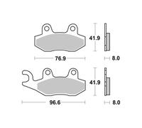Brembo Kit de plaquettes de frein avant 07YA21SA