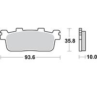 PASTIGLIE FRENO SBS 195MS