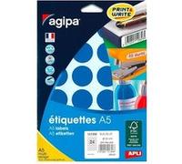 APLI Pastilles adhésives 101356 – Étui 240 multi-usage Bleu Ø 30 mm