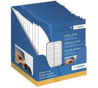 Pastille adhésive, blanc, amovible, réutilisable