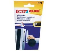 TESA On & Off 55226-00-01 Pastilles rondes auto-agrippantes à coller partie velours et partie agrippante (Ø) 16 mm noir 8 paire(s)
