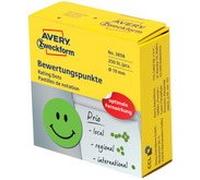 Pastille de couleur, visage positif, vert