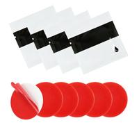 Pastille double face extra forte 6cm, 6 tampons mousse adhésive + 4 sachets activateur, scotch double face résistant chaleur et sans trace pour voiture, maison et bureau