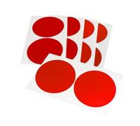Pastilles adhésives colorées - Pastilles de marquage revêtues de polyéthylène - Couleur, quantité et diamètre au choix - Pastilles adhésives colorées (rouge, Ø 80 mm, 10 pièces)