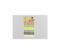 Pastilles adhésives, diamètre 8 mm assorties avery 3090