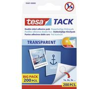Pastilles adhésives double-face tesa 59401-00000-01 transparent 200 pc(s)