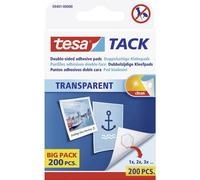 Pastilles adhésives double-face tesa 59401-00000-01 transparent 200 pc(s)