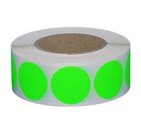 Pastilles adhésives en rouleau - Ø 30 mm - Différentes couleurs - 1000 pièces (vert clair)