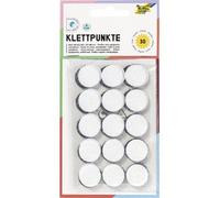 Pastilles auto-agripantes, rondes, 20 mm, noir / blanc