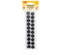 Pastilles auto-agrippantes, diamètre : 16 mm, noir