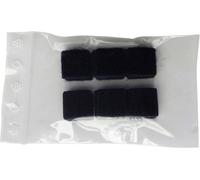 Pastilles carrées auto-agrippantes à coller TRU COMPONENTS 682-330-Bag 1586390 partie velours et partie agrippante (L x l) 20 mm