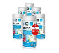 Pastilles de Chlore pour Piscine(20g) 6 x 1kg, BAYZID®, Chlore Multifonction 5 en 1 - Traitement Complet et Écologique
