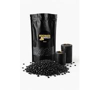 Pastilles de cire d'abeille colorées, pour bougies, bricolage et bricolage, granulés de cire à fondre, utilisation facile (noir)