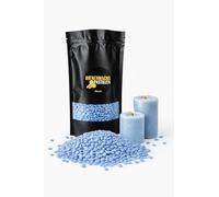 Pastilles de cire d'abeille colorées, pour bougies, bricolage et bricolage, granulés de cire à fondre, utilisation facile (bleu)