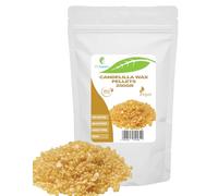 Pastilles de cire de candelilla - 200 g - Vegan | Substitut naturel de cire d'abeille pour cosmétiques maison, baumes à lèvres, lotions et bougies | Épaississant et émulsifiant 100% pur et végétal