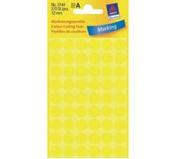 Pastilles de couleurs - AVERY - 3144 - Ø12 mm - Jaune - 270 pièces