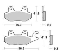 Sbs Hi-tech 688hf Ceramic Brake Pads Doré