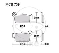 Jeu de plaquettes de frein TRW MCB739EC