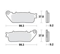 Pastilles De Frein Sinter TRW 787.05.04 Pour Honda CB R ABS 1000 2008-2025 1 Jeu