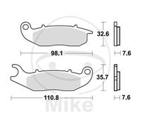 TRW Plaquettes de frein MCB818 Métal fritté ABE pour Piaggio Liberty 3V