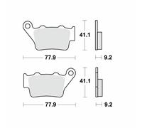 Jeu de plaquettes de frein TRW MCB672
