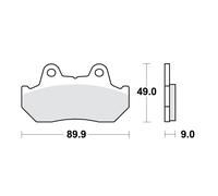 Pastilles De Frein Std Trw Lucas 787.10.56 Pour Honda 250 Nsr R 1987-1987