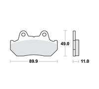 Pastilles De Frein Std Trw Lucas 787.14.37 Pour Honda 650 Cbx E (Rc13) 1983-1984