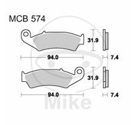 Jeu de plaquettes de frein TRW MCB574